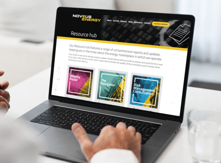 New website from Noveus Energy, helping businesses to rethink business energy